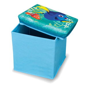Modrá úložná taburetka na hračky Domopak Finding Dory, délka 30 cm