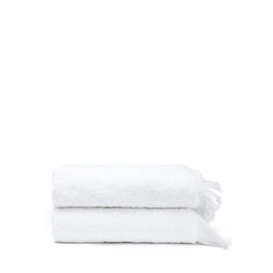 Sada 2 bílých ručníků ze 100% bavlny Bonami, 50 x 90 cm