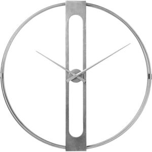 Nástěnné hodiny ve stříbrné barvě Kare Design Clip, ø 107 cm
