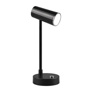 Leskle černá LED stmívatelná stolní lampa (výška 28 cm) Lenny – Trio