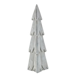 Šedá dekorativní cementová soška KJ Collection Christmas Tree, výška 32,5 cm