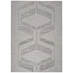 Šedý koberec vhodný i na ven Weave Mujro, 77 x 150 cm