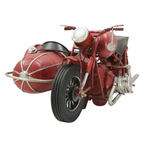 Dekorativní kovová motorka Mauro Ferretti Sidecar