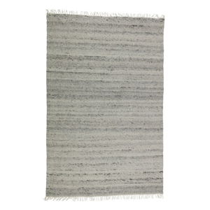 Šedý vlněný koberec BePureHome Fields, 240 x 170 cm