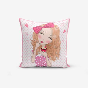 Povlak na polštář Minimalist Cushion Covers Girl With Cupcake, 45 x 45 cm