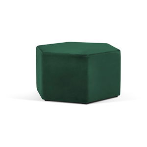Lahvově zelený puf Milo Casa Marina, ⌀ 80 cm