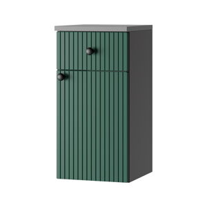 Zeleno-antracitová nízká závěsná koupelnová skříňka 30x60 cm Asti – STOLKAR