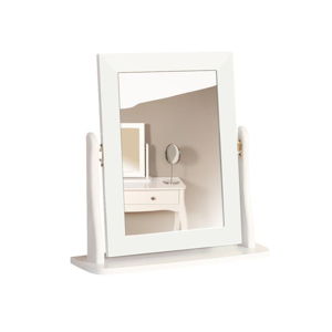 Bílé kosmetické zrcadlo k toaletnímu stolku Steens Baroque