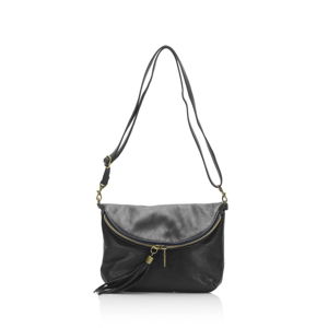 Černá kožená kabelka Grey Labelz Lisa Minardi Vetro