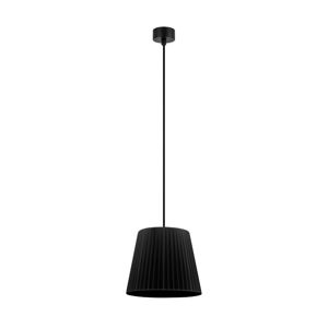 Černé stropní svítidlo s černým kabelem Sotto Luce Kami, ⌀ 24 cm