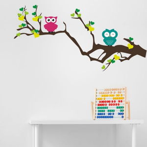 Dekorativní nálepka na stěnu Owl Tree