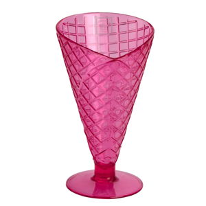 Růžový plastový zmrzlinový pohár Navigate Sundae Cone