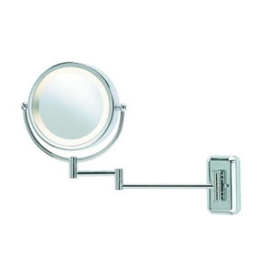 Stříbrné nástěnné zrcadlo s osvětlením Markslöjd Face