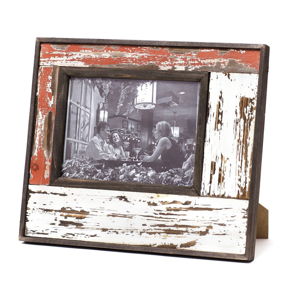 Červeno-bílý fotorámeček Ego Dekor Grando, 33 x 28 cm