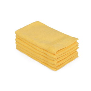 Sada 6 žlutých bavlněných ručníků Madame Coco Lento Amarillo, 30 x 50 cm