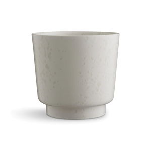 Bílý kameninový květináč Kähler Design Ombria, ⌀ 18,5 cm