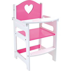 Růžová dětská židlička pro panenky Legler