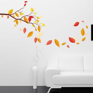 Dekorativní nálepka na stěnu Autumn Leaves