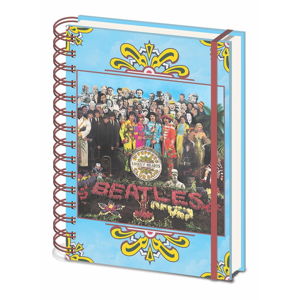Linkovaný zápisník A5 Pyramid International The Beatles Sgt. Pepper´s, 80 stran