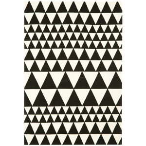Černo-bílý koberec Asiatic Carpets Triangles, 120 x 170 cm