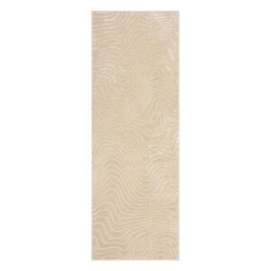 Béžový vlněný koberec běhoun 80x230 cm Channel – Flair Rugs