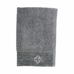 Šedý ručník s příměsí lnu Zone Inu, 60 x 40 cm