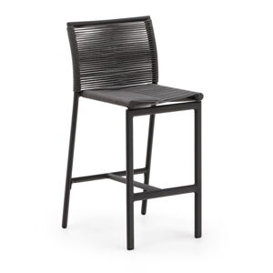 Černá kovová zahradní barová židle Culip – Kave Home