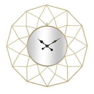 Nástěnné hodiny ve zlaté barvě Mauro Ferretti Stars, ⌀ 80 cm