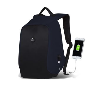 Tmavě modro-černý batoh s USB portem My Valice SECRET Smart Bag