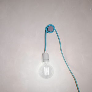 Modrý textilní kabel s objímkou Filament Style Cable