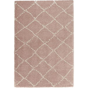 Růžový koberec Mint Rugs Allure Ronno Rose Creme, 80 x 150 cm