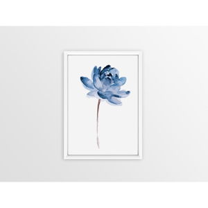 Nástěnný obraz v rámu Piacenza Art One Blue Flower, 23 x 33 cm