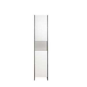 Bílá koupelnová skříňka s šedým korpusem TemaHome Biarritz, šířka 38,2 cm