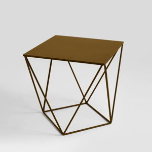 Odkládací stolek ve zlaté barvě Custom Form Daryl, 60 x 60 cm