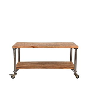 Odkládací stolek s deskou z mangového dřeva LABEL51 Flex, délka 90 cm