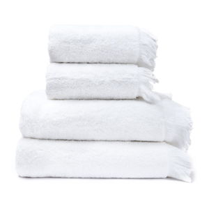 Sada 2 bílých ručníků a 2 osušek ze 100% bavlny Bonami, 50 x 90 + 70 x 140 cm