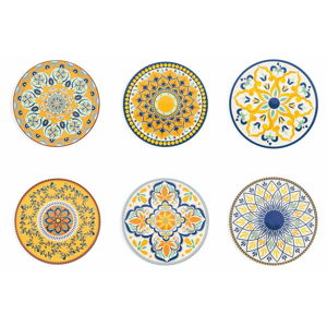Sada 6 dekorativních talířů Villa d'Este Sicilia