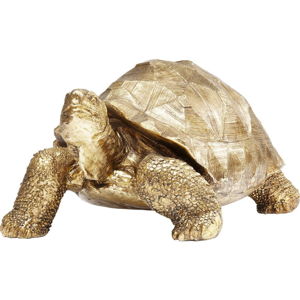Dekorativní soška želvy ve zlaté barvě Kare Design Turtle