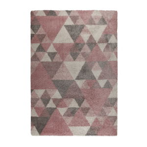 Růžovo-šedý koberec Flair Rugs Nuru, 80 x 150 cm