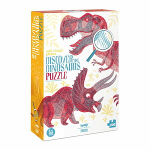 Velké puzzle svět dinosaurů Londji, 200 dílků