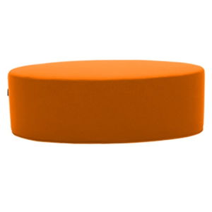 Oranžový puf Softline Bon-Bon Valencia Orange, délka 60 cm