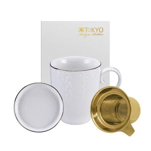 Bílý set na čaj Tokyo Design Studio Nippon Wave, 380 ml
