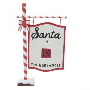 Vánoční dekorace ve tvaru cedule InArt Santa Sign