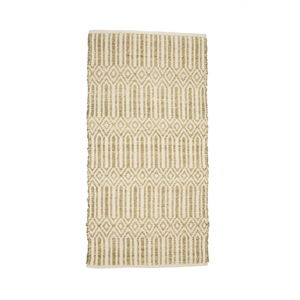Béžový koberec z mořské trávy a bavlny Simla, 170 x 130 cm
