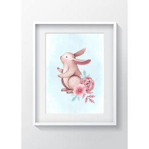 Nástěnný obraz OYO Kids Cute Rabbit, 24 x 29 cm
