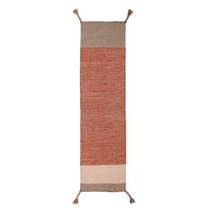 Oranžový vlněný koberec Flair Rugs Anu, 60 x 200 cm