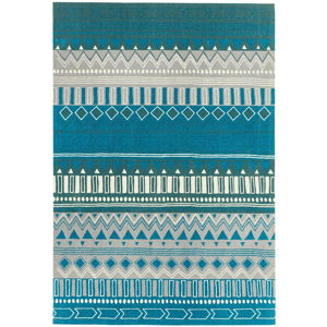 Tyrkysový koberec Asiatic Carpets Tribal Mix, 120 x 170 cm