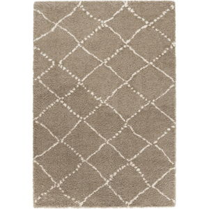Hnědý koberec Mint Rugs Allure Ronno Brown Creme, 80 x 150 cm