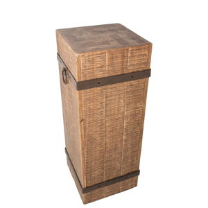 Odkládací stolek z topolového dřeva Antic Line Billot, výška 90 cm