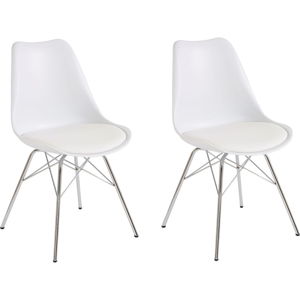 Sada 2 bílých jídelních židlí Støraa Jenny